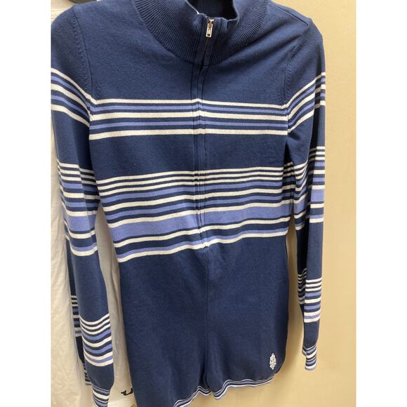 Free People Movement It's Cold Outside Playsuit Knit Textured Blue Romper Sz S - Picture 4 of 9